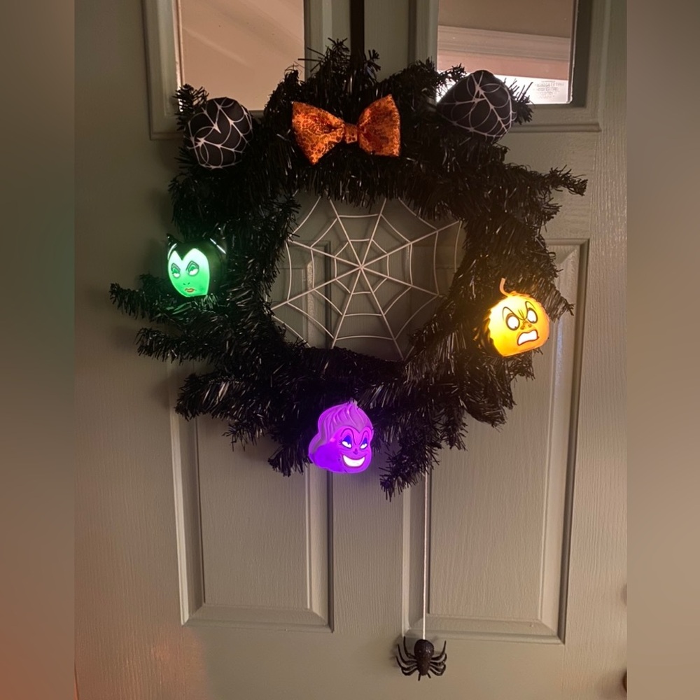 Disney Villains Home-Made Halloween Wreath